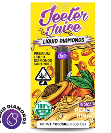 Jeeter Juice - Peach Ringz - Liquid Diamonds Cartridge 1g