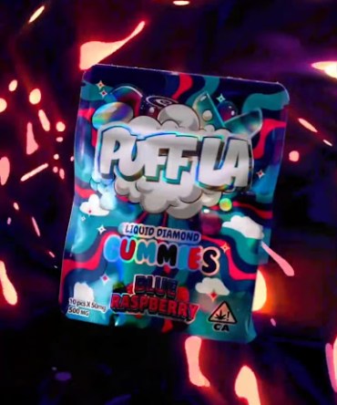Puff LA Gummies Blue Raspberry