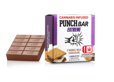 Punch Bars Extremes- 1000mg- S’mores Milk Chocolate