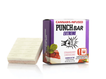 Punch Bars Extremes- 1000mg- Strawberry Cheesecake