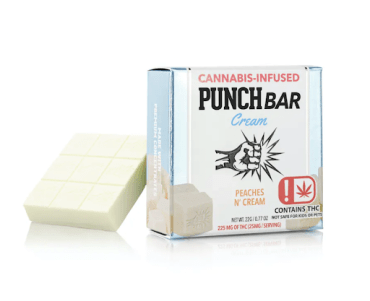 Punch Bars Cream- 225mg- Peaches N’ Cream