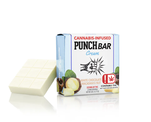 Punch Bars Cream- 225mg- Macadamia Nut
