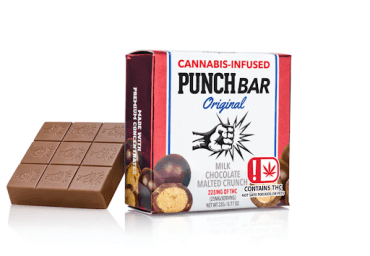 Punch Bars Originals- 225mg- Milk Chocolate Malted Crunch